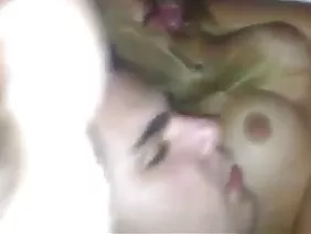 Two blacks are fucked in front of her boyfriend